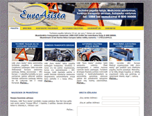 Tablet Screenshot of euroasista.lt